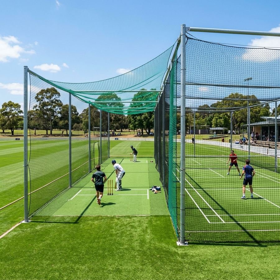 Cricket Practice Nets material close-up