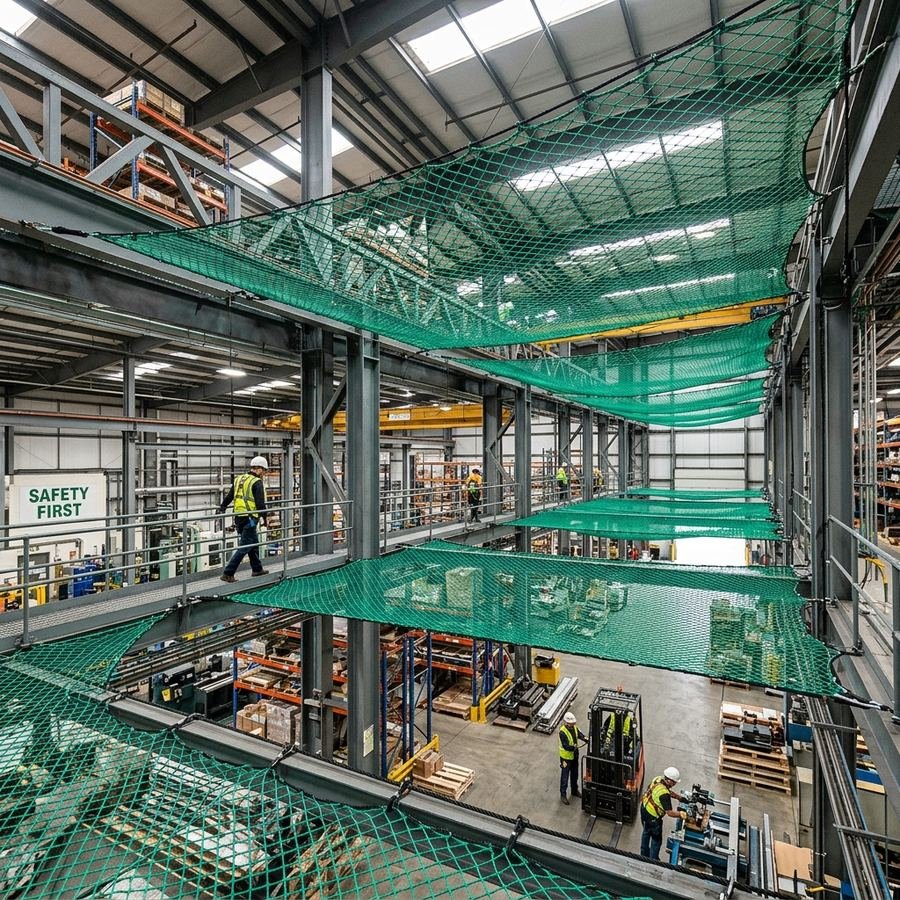 Industrial Safety Nets material close-up